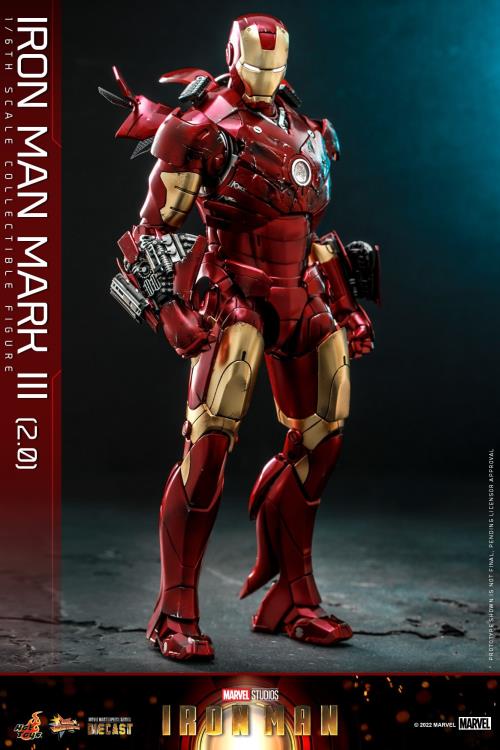 Iron Man MMS664D48 Iron Man Mark III (Ver. 2.0) 1/6th Scale Collectible Figure Gallery Image 13