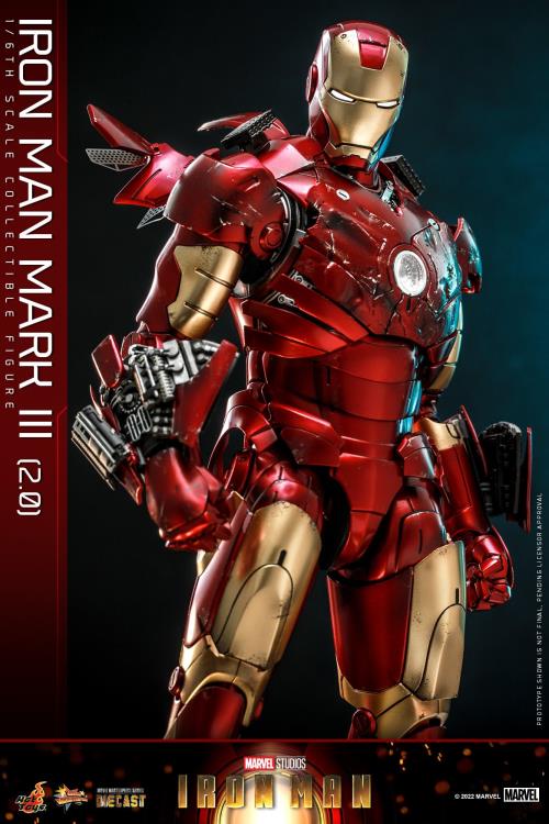 Iron Man MMS664D48 Iron Man Mark III (Ver. 2.0) 1/6th Scale Collectible Figure Gallery Image 10