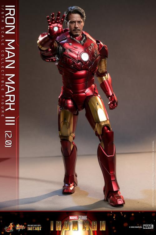 Iron Man MMS664D48 Iron Man Mark III (Ver. 2.0) 1/6th Scale Collectible Figure Gallery Image 8