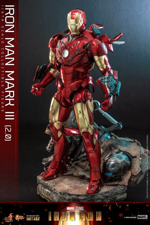Iron Man MMS664D48 Iron Man Mark III (Ver. 2.0) 1/6th Scale Collectible Figure Gallery Image 7