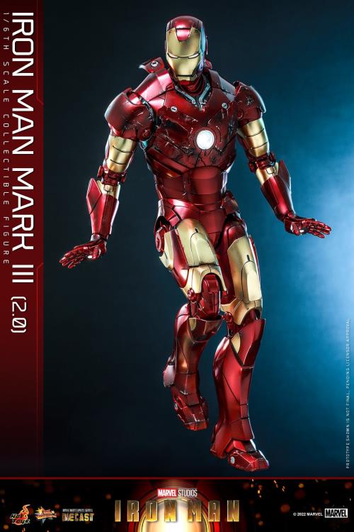 Iron Man MMS664D48 Iron Man Mark III (Ver. 2.0) 1/6th Scale Collectible Figure Gallery Image 11