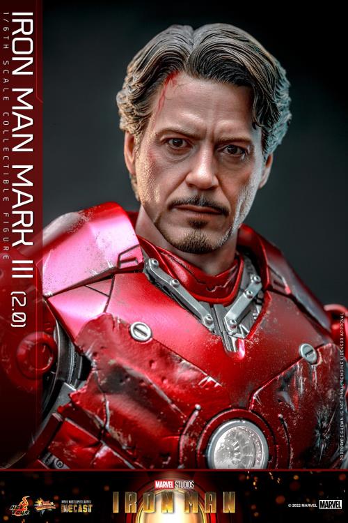 Iron Man MMS664D48 Iron Man Mark III (Ver. 2.0) 1/6th Scale Collectible Figure Gallery Image 9