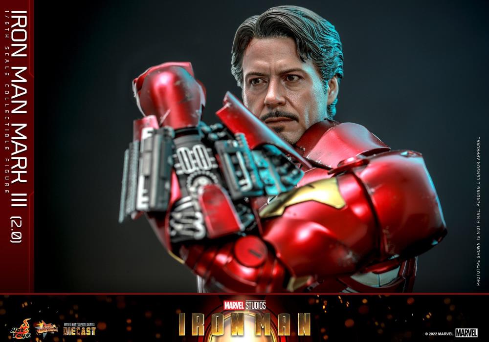 Iron Man MMS664D48 Iron Man Mark III (Ver. 2.0) 1/6th Scale Collectible Figure Gallery Image 18