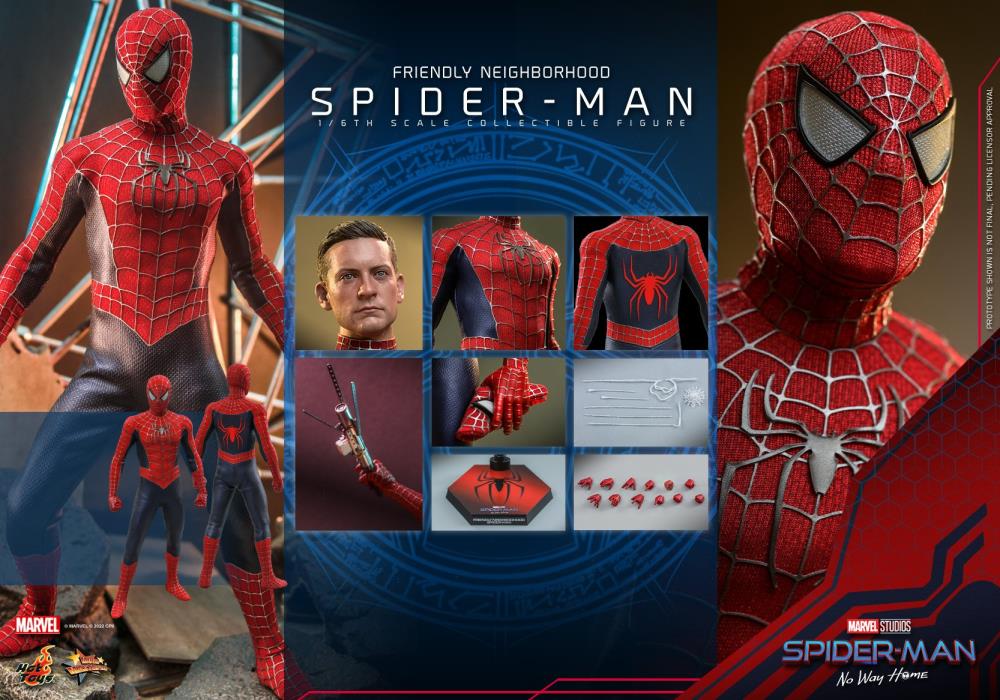 Spider-Man: No Way Home MMS661 Friendly Neighborhood Spider-Man 1/6 Scale Collectible Figure Gallery Image 17