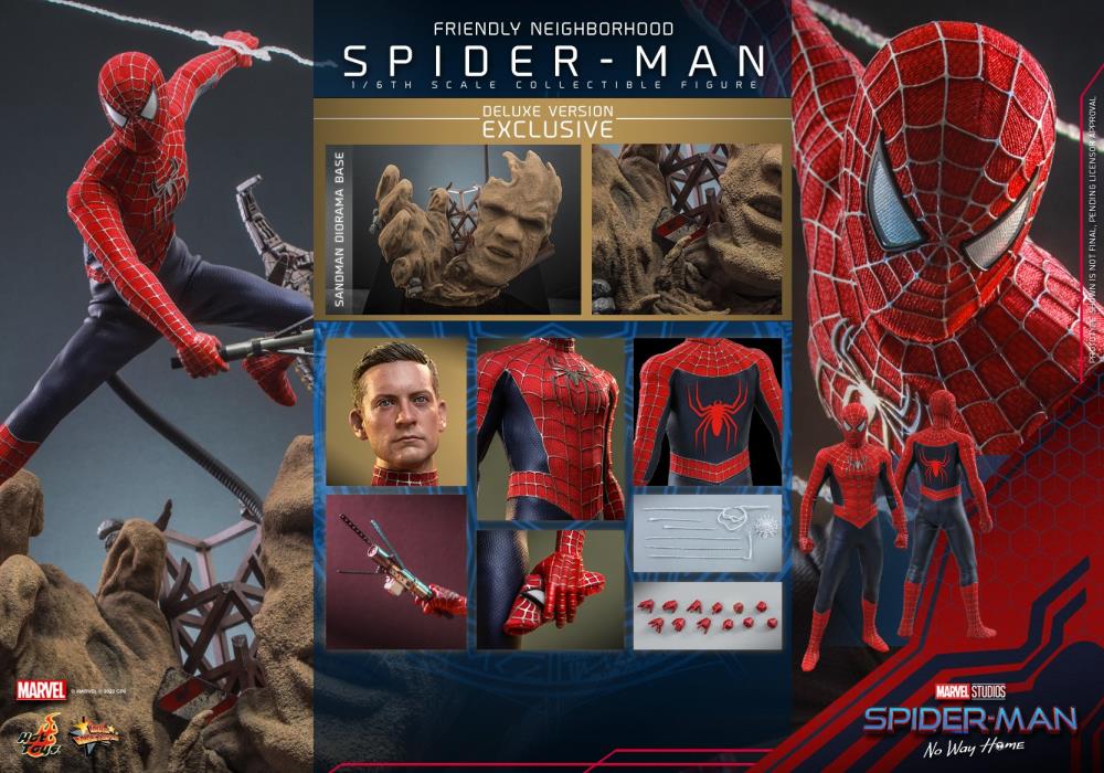 Spider-Man: No Way Home MMS662 Friendly Neighborhood Spider-Man Deluxe 1/6th Scale Collectible Figure Gallery Image 23