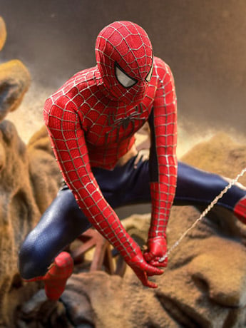 Spider-Man: No Way Home MMS662 Friendly Neighborhood Spider-Man Deluxe 1/6th Scale Collectible Figure Gallery Image 2