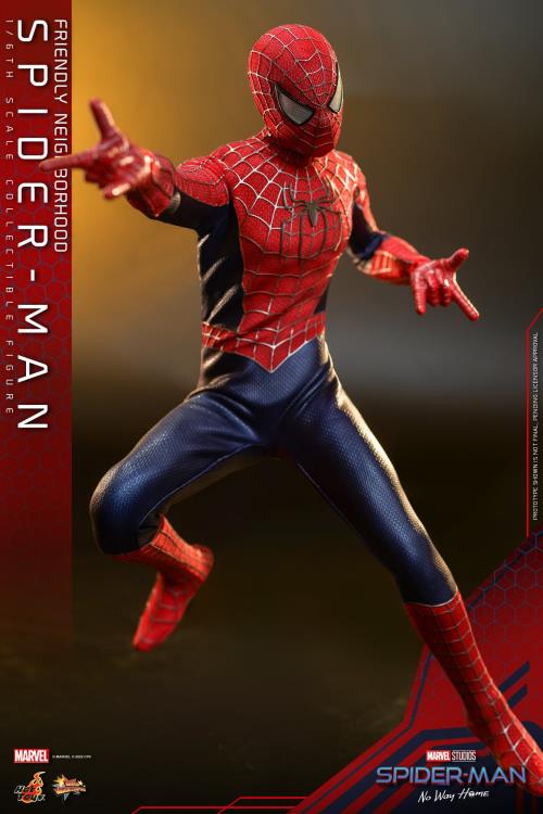 Spider-Man: No Way Home MMS662 Friendly Neighborhood Spider-Man Deluxe 1/6th Scale Collectible Figure Gallery Image 6