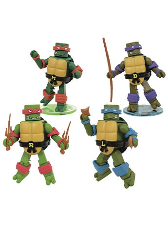 Teenage Mutant Ninja Turtles Retro Minimates PX Previews Exclusives Box Set Gallery Image 2