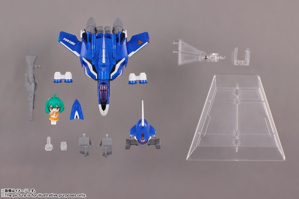 Macross Frontier Tiny Session VF-25G Messiah Valkyrie (Michael Use Ver.) & Ranka Figure Set Gallery Image 11