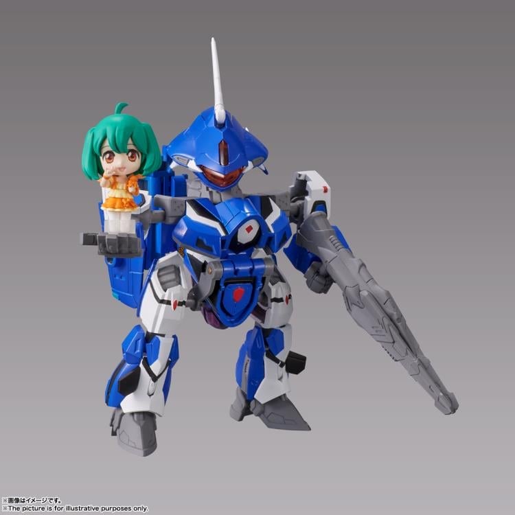 Macross Frontier Tiny Session VF-25G Messiah Valkyrie (Michael Use Ver.) & Ranka Figure Set Gallery Image 3