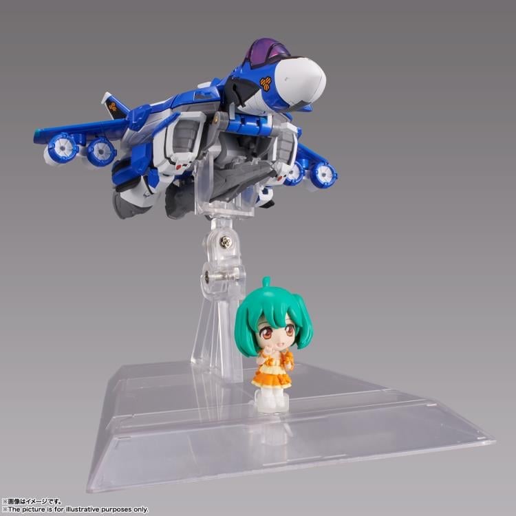 Macross Frontier Tiny Session VF-25G Messiah Valkyrie (Michael Use Ver.) & Ranka Figure Set Gallery Image 5