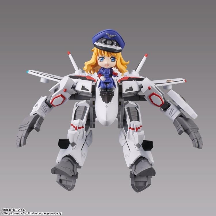 Macross Frontier Tiny Session VF-25F Messiah Valkyrie (Alto Use Ver.) & Sheryl Figure Set Gallery Image 5