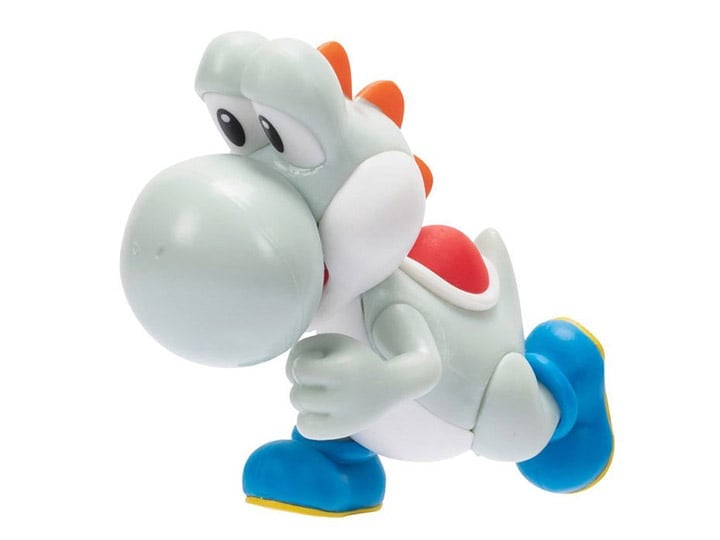 World of Nintendo White Running Yoshi 2.5-Inch Scale Limited Articulation Figure Gallery Image 1