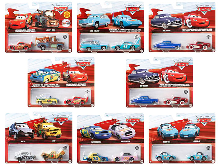 Disney/Pixar Cars Favorites Character Cars Mix 3 Case of 12 Two-Packs Gallery Image 1