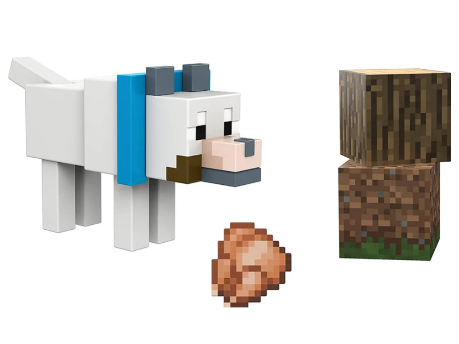 Minecraft Craft-A-Block Wolf Core Figure Gallery Image 4