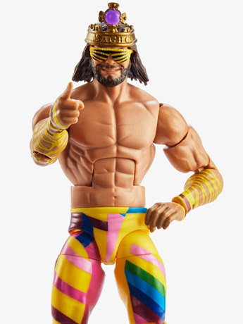 WWE WrestleMania Elite Collection "Macho King" Randy Savage (Mean Gene BAF) Gallery Image 2