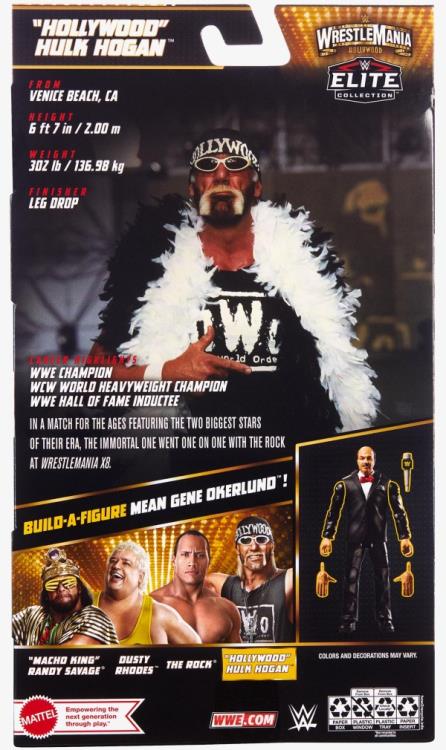 WWE WrestleMania Elite Collection "Hollywood" Hulk Hogan (Mean Gene BAF) Gallery Image 9