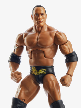 WWE WrestleMania Elite Collection The Rock (Mean Gene BAF) Gallery Image 2