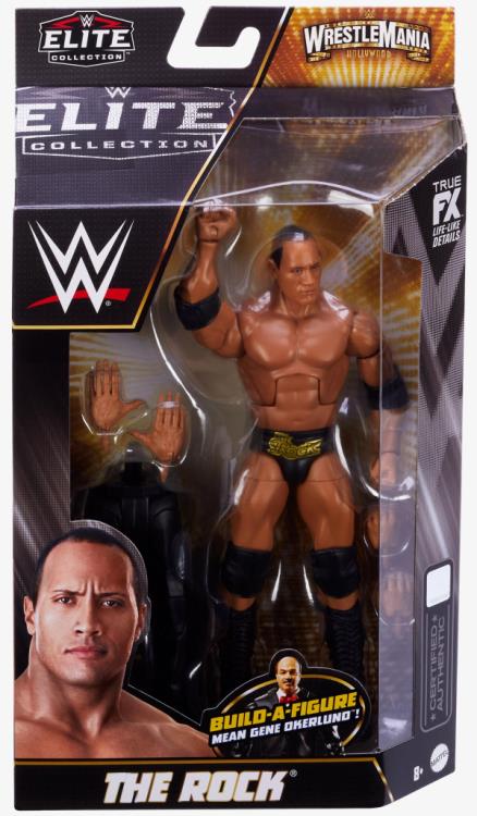 WWE WrestleMania Elite Collection The Rock (Mean Gene BAF) Gallery Image 8
