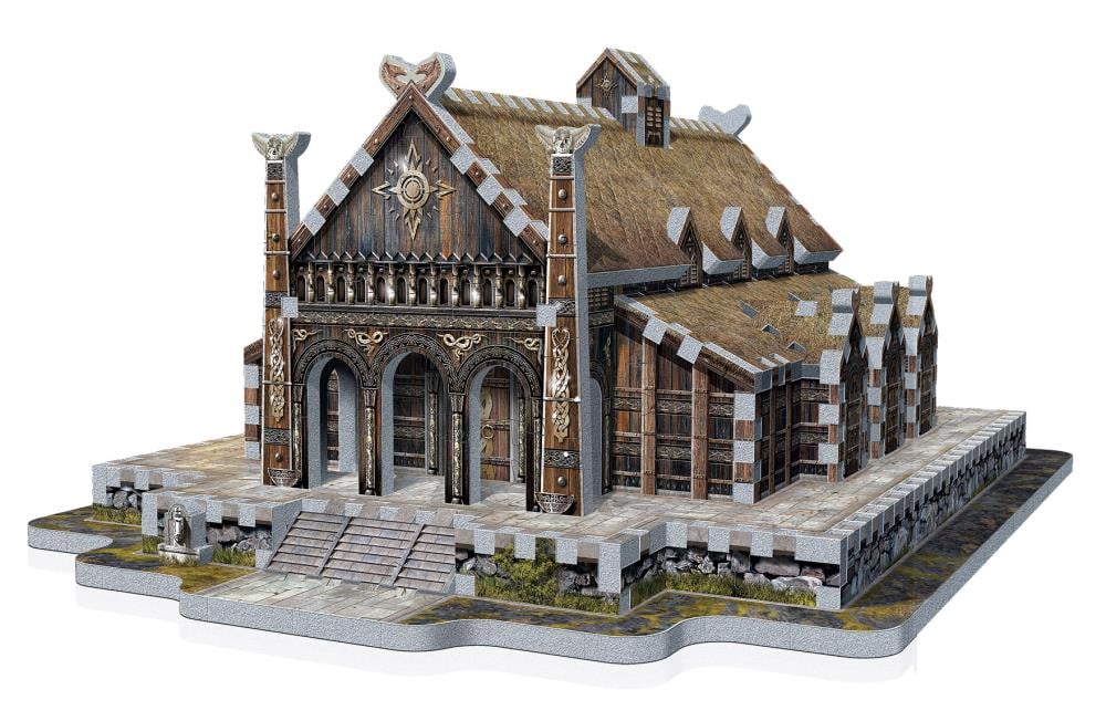 The Lord of the Rings Golden Hall Edoras 445-piece 3D Puzzle Gallery Image 3