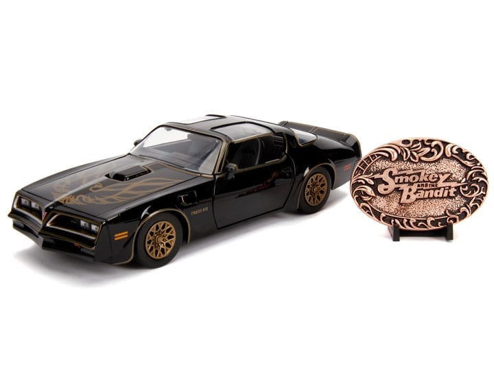 Smokey and the Bandit Hollywood Rides 1977 Pontiac Firebird 1/24 Scale Die-Cast Vehicle & Replica Buckle Gallery Image 1