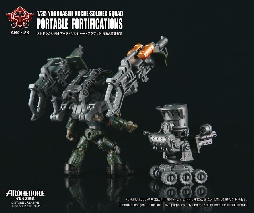ARCHECORE ARC-23 Yggdrasill ARCHE-SOLDIER Squad Portable Fortifications Gallery Image 4