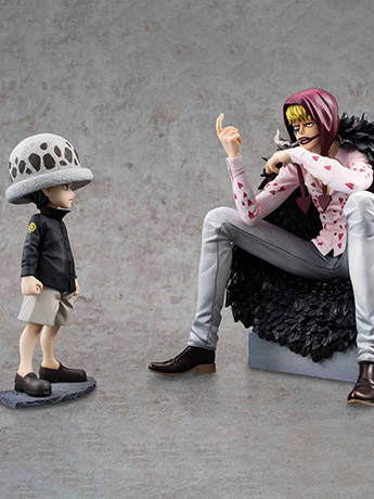 One Piece Portrait of Pirates Limited Edition Corazon & Law Figure