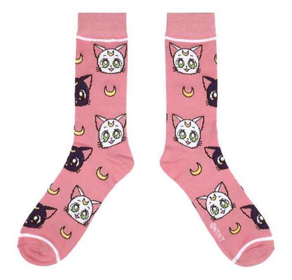Sailor Moon Crystal Luna & Artemis Crew Socks Gallery Image 3