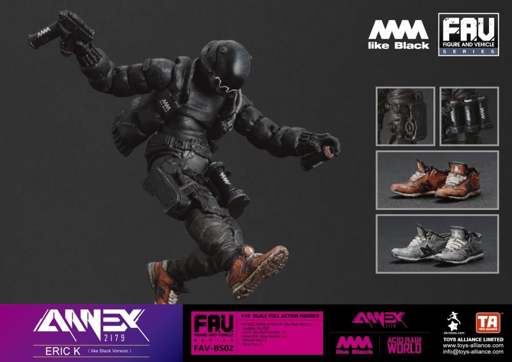 Annex 2179 x 4A like Black FAV-BS02 Eric K (like Black Ver.) Action Figure Gallery Image 4