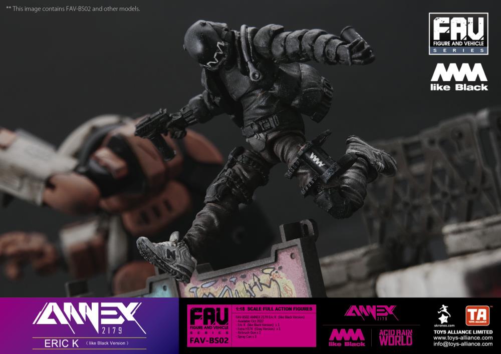 Annex 2179 x 4A like Black FAV-BS02 Eric K (like Black Ver.) Action Figure Gallery Image 6