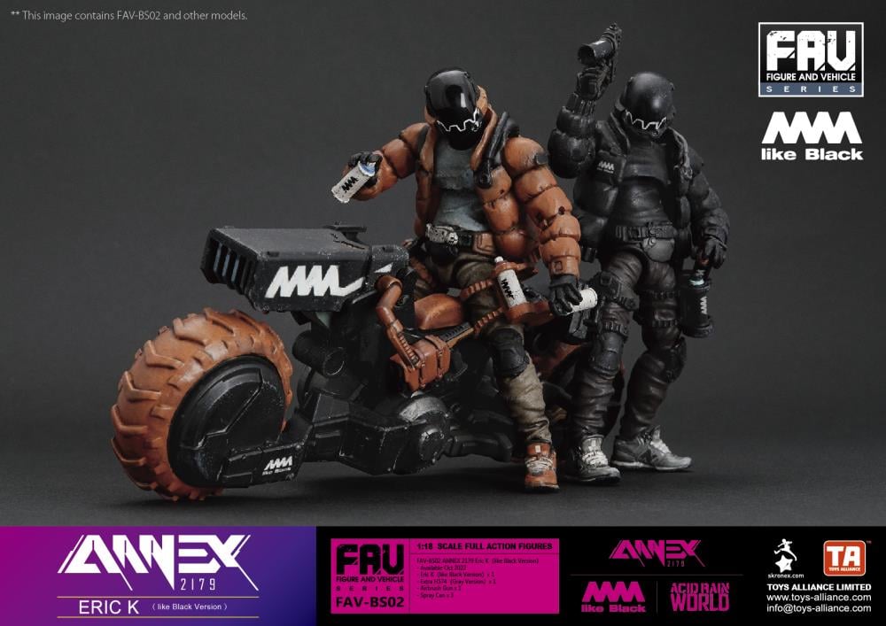 Annex 2179 x 4A like Black FAV-BS02 Eric K (like Black Ver.) Action Figure Gallery Image 7