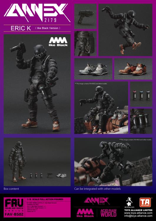 Annex 2179 x 4A like Black FAV-BS02 Eric K (like Black Ver.) Action Figure Gallery Image 3
