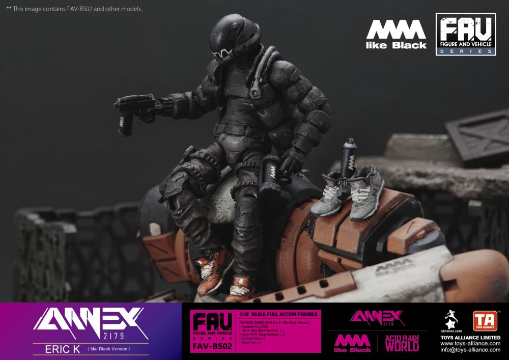 Annex 2179 x 4A like Black FAV-BS02 Eric K (like Black Ver.) Action Figure Gallery Image 5