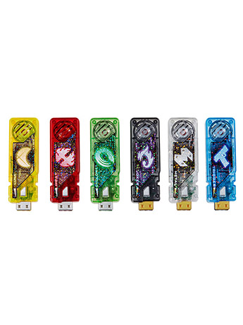 Kamen Rider Complete Selection Modification Gaia Memory (Ver.1.5) Fuuto PI Edition Set of 6 Gallery Image 2