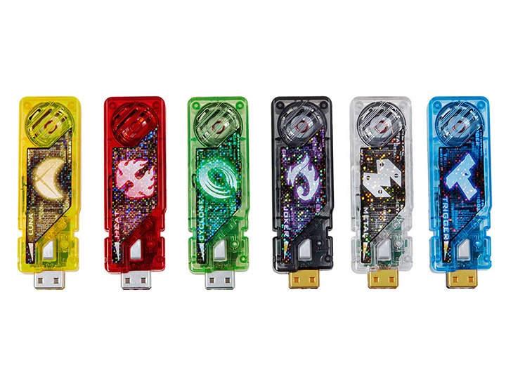 Kamen Rider Complete Selection Modification Gaia Memory (Ver.1.5) Fuuto PI Edition Set of 6 Gallery Image 1