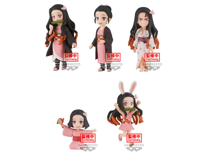 Demon Slayer: Kimetsu no Yaiba World Collectable Figure Nezuko Kamado Collection III Set of 5 Figures Gallery Image 1