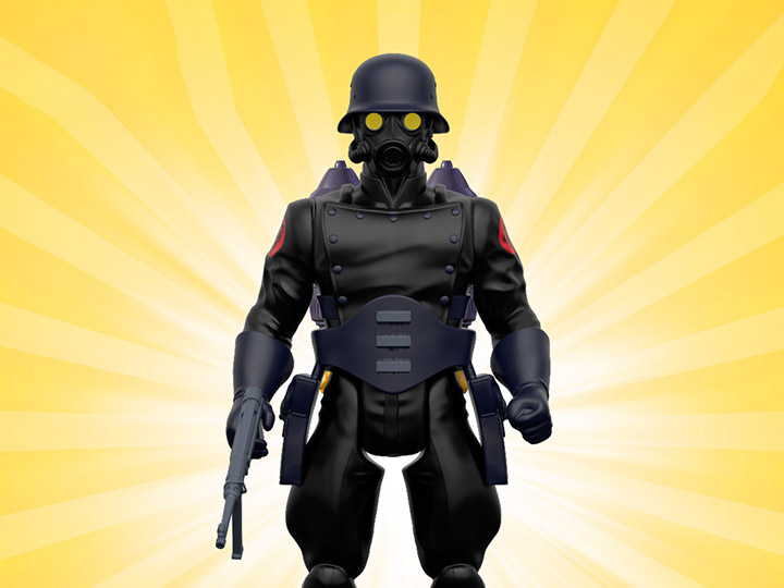 The Rocketeer Longbox Heroes Oblivion Trooper 5" BBTS Exclusive Figure Gallery Image 1