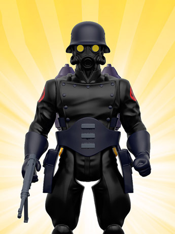 The Rocketeer Longbox Heroes Oblivion Trooper 5" BBTS Exclusive Figure Gallery Image 2