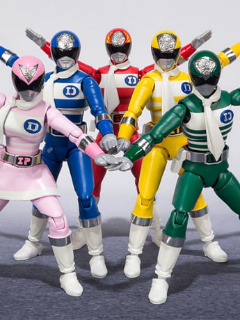 Denshi Sentai Denziman Shodo Super Boxed Set of 5 Figures Gallery Image 2