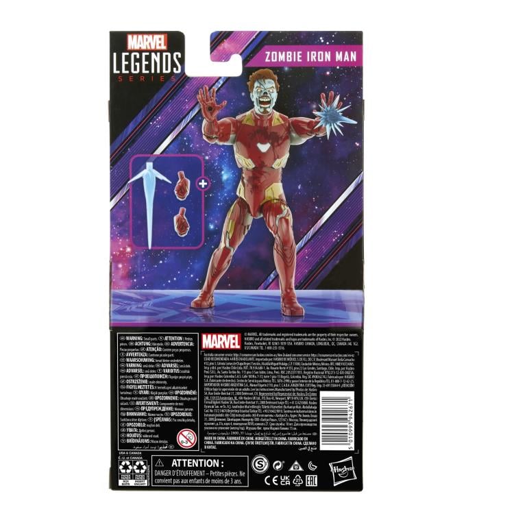What If...? Marvel Legends Zombie Iron Man Action Figure (Khonshu BAF) Gallery Image 8