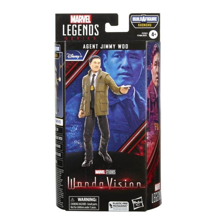 WandaVision Marvel Legends Agent Jimmy Woo Action Figure (Khonshu BAF) Gallery Image 7