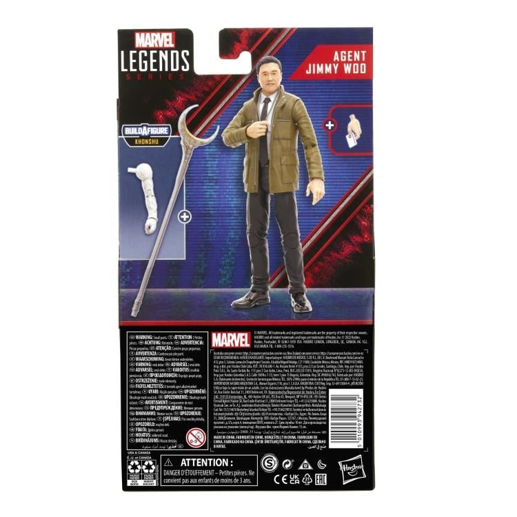 WandaVision Marvel Legends Agent Jimmy Woo Action Figure (Khonshu BAF) Gallery Image 8