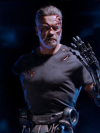 Terminator: Dark Fate T-800 Life-Size Bust Gallery Image 2