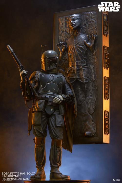 Star Wars Premium Format Boba Fett and Han Solo in Carbonite Gallery Image 6