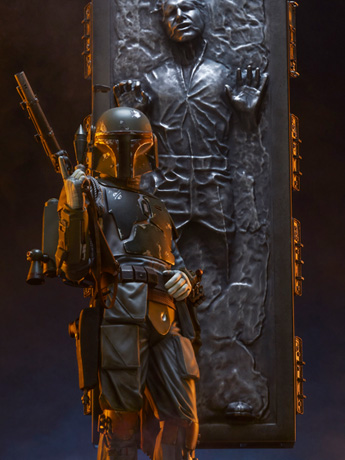 Star Wars Premium Format Boba Fett and Han Solo in Carbonite Gallery Image 2