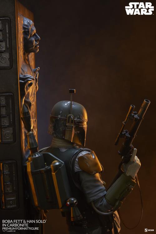 Star Wars Premium Format Boba Fett and Han Solo in Carbonite Gallery Image 8