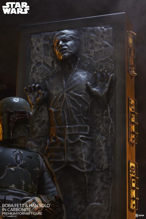 Star Wars Premium Format Boba Fett and Han Solo in Carbonite Gallery Image 5