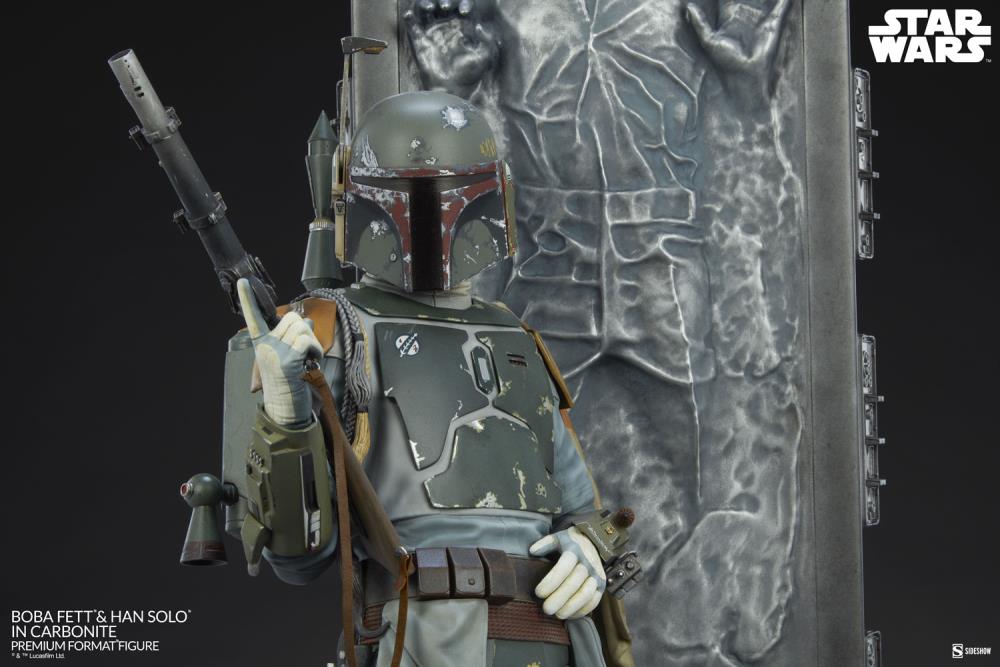 Star Wars Premium Format Boba Fett and Han Solo in Carbonite Gallery Image 15