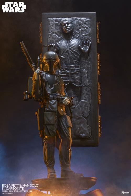 Star Wars Premium Format Boba Fett and Han Solo in Carbonite Gallery Image 3
