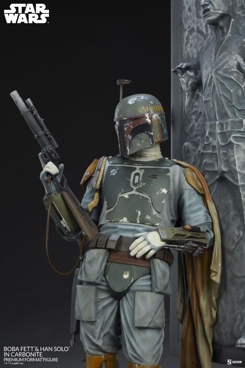 Star Wars Premium Format Boba Fett and Han Solo in Carbonite Gallery Image 13